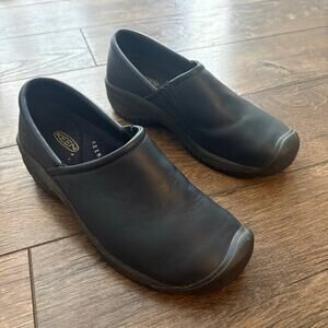 KEEN Utility PTC Navy Blue Orthotic Non Slip Clogs Comfort Cush Womens Size 8.5